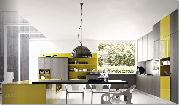 Grey-mustard-yellow-modern-kitchen