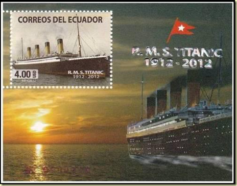 Togo Titanic 100th Anniversary Collectors Stamp