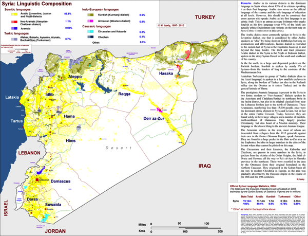 Syria Languages Detailed sm