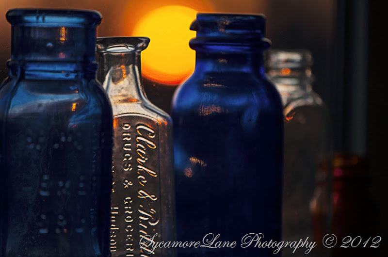 Sun through antique glass- A Country Girl's Ramblings