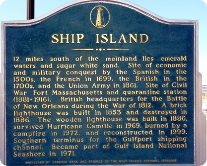 ship island sign