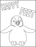happy feet blogcolorear-com (1)