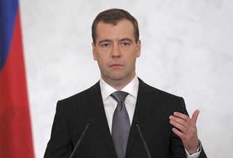 Reuters Russia Pres Dmitry Medvedev speech 480