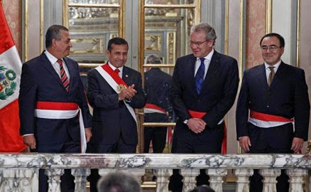 Nuevos Ministros del Perú - Junio 2014