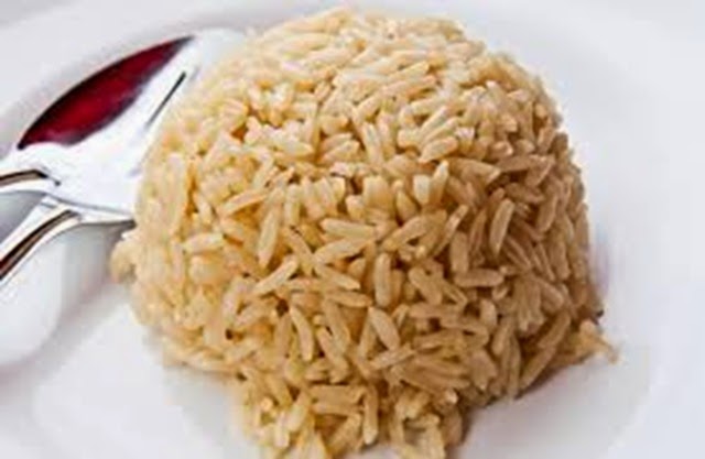 arroz integral cozido