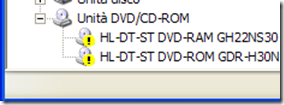 Problemi driver unità DVD/CD ROM