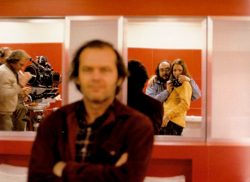 Jack Nicholson with Stanley and Vivian Kubrick during the filming of The Shining.jpg