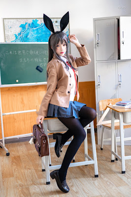 Coser@桜桃喵 Vol.121 麻衣学姐制服