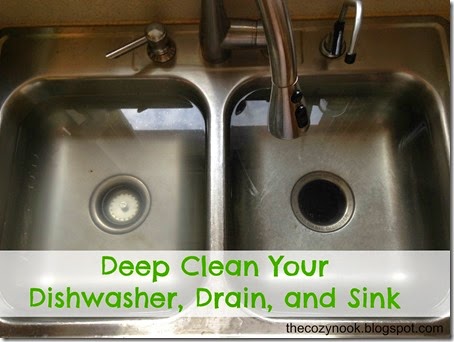 Deep Clean Your Dishwasher, Drain, and Sink - The Cozy Nook