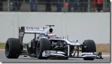 Barrichello nelle libere del gran premio di Gran Bretagna 2011