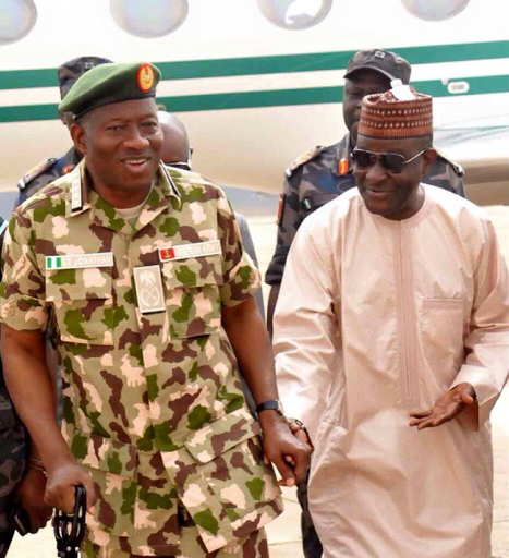 PHOTOS: President Goodluck Jonathan Pays Surprise Visits To Northern Towns Mubi And Baga Reclaimed By Nigerian Army From Boko Haram 2