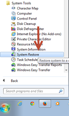 การใช้งาน system restore point ใน windows 7