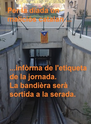 bandièra independentista a Puigcerdà
