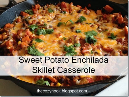 Sweet Potato Enchilada Skillet Casserole - The Cozy Nook