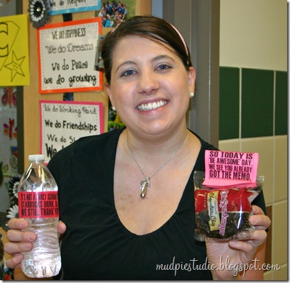 Teacher Appreciation Week - Muffin Breakfast - mudpiestudio@blogspot.com
