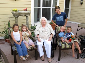 gma flo and her great grandkids (1 of 1)