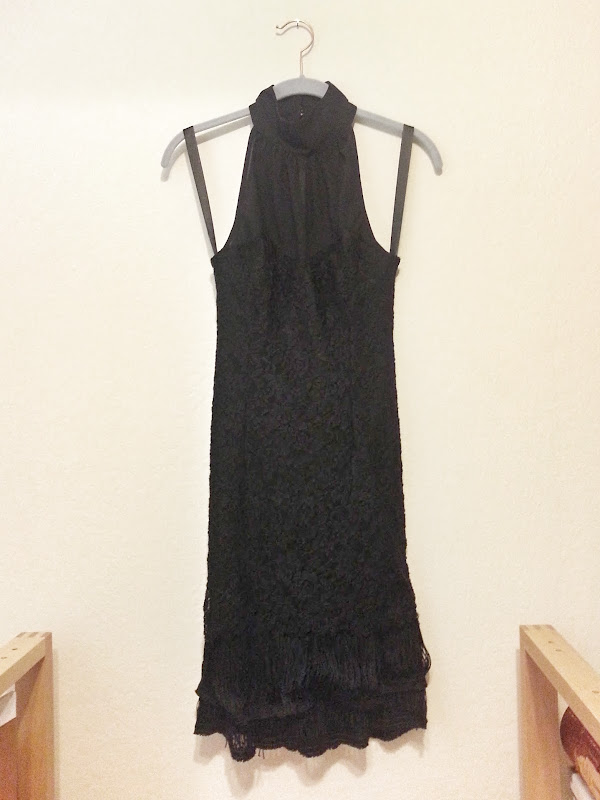 DIY Black Lace Dress with Fringe | FAFAFOOM | DIY Fashion Projects ...