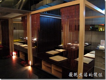 台北-三四味屋的包廂景色。