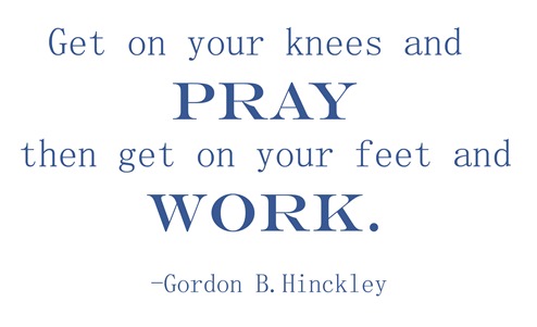 knees pray