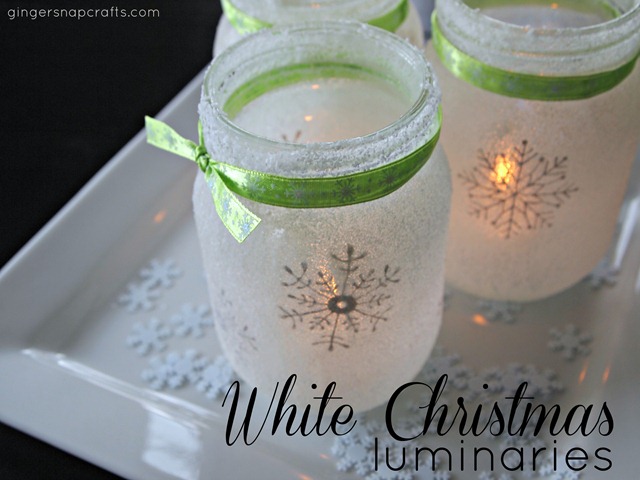 Christmas luminaries from Ginger Snap Crafts