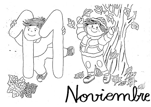 DIBUJOS DE LOS MESES DEL AÑO PARA PINTAR