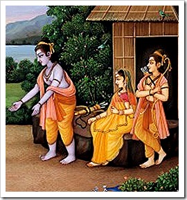 Lakshmana, Sita and Rama