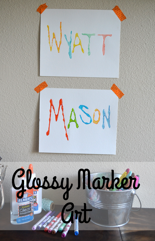 Glossy Marker Art -- Kid Craft