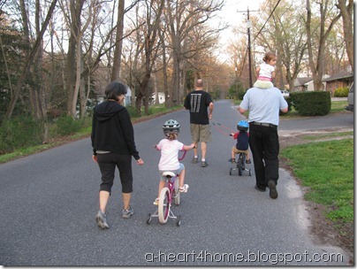 family bike ride