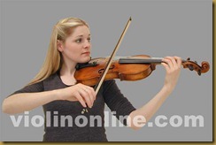 violin bow placement - front