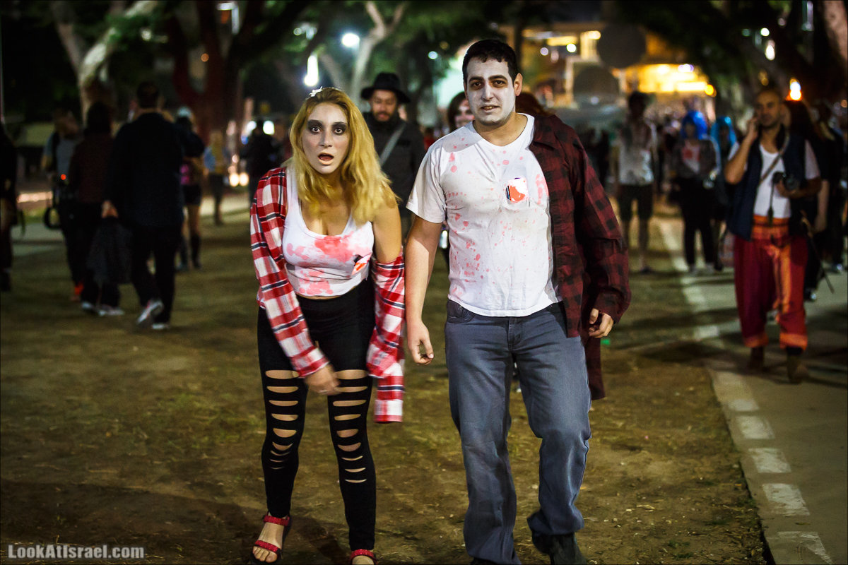 LookAtIsrael.com - Парад зомби в Тель Авиве | Zombie walk TLV, Tel Aviv 2015 |  מצעד זומבים בתל אביב, צעדת הזומבים, זומבי ווק