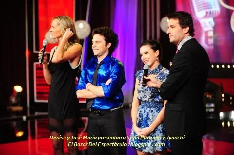 Denise y José María presentan a Sofía Pachano y Juanchi.JPG