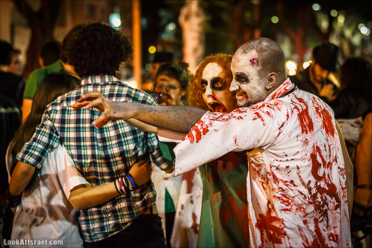 LookAtIsrael.com - Парад зомби в Тель Авиве | Zombie walk TLV, Tel Aviv 2015 |  מצעד זומבים בתל אביב, צעדת הזומבים, זומבי ווק