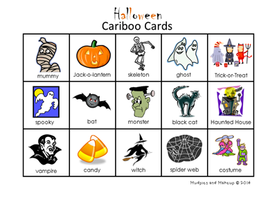 Halloween Cariboo Cards