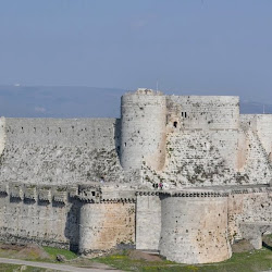 Krak de los Caballeros. Arquitectura militar gótica. Fortaleza de los cruzados.