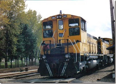 Weyerhaeuser Woods Railroad (WTCX) SW1500 #305 at Longview, Washington on May 17, 2005