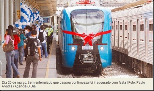 Trens comprados por R$ 11 milhões cada já chegaram ao Rio enferrujados - Rio - O Dia Online - Google Chrome