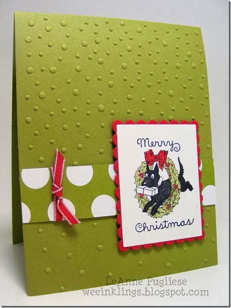 LeAnne Pugliese WeeInklings Scottie Dog Christmas Card