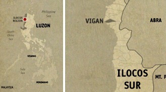 Vigan Location Map