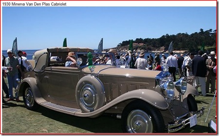 1930 Minerva Van Plas Cabriolet