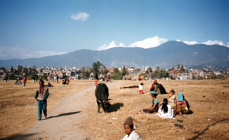 Imagini Nepal:  spre Pashupatinath.jpg