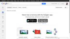 New Google Plus design Photos tab