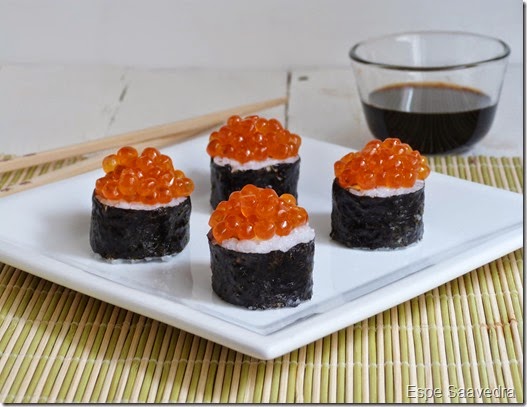 sushi huevas salmon espe saavedra