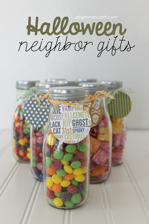 Halloween Neighbor Gifts at GingerSnapCrafts.com #collectivebias #shop