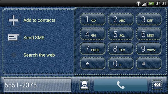 exDialer Denim Theme Screenshots 4