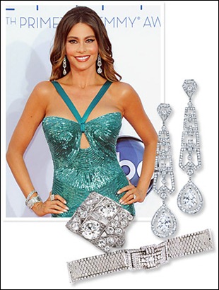 Sofia Vergara Wear 175 Jewelry at the Emmy Awards
