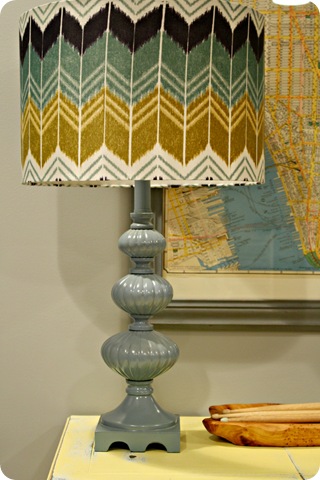 vintage lamp blue