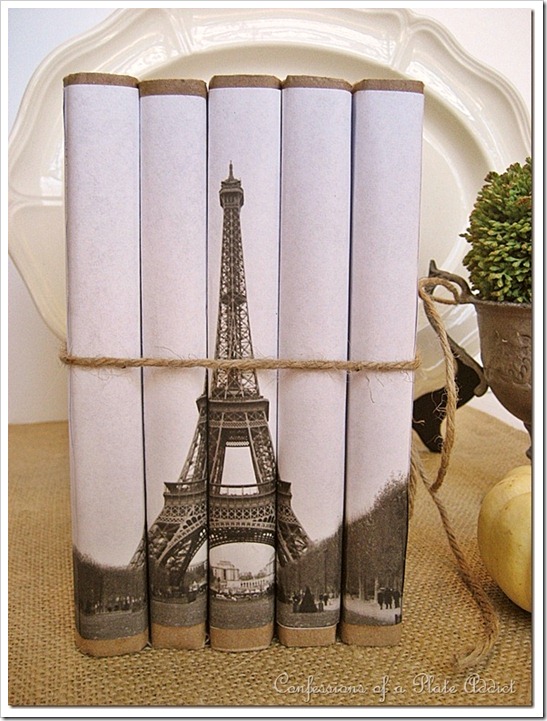 CONFESSIONS OF A PLATE ADDICT Vintage Eiffel Tower Book Bundle