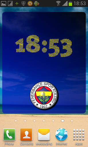 Digital Clock Fenerbahçe