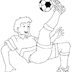 Dibujo Dia del Trabajador - Futbolista
