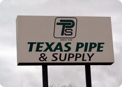 texas pipe sign